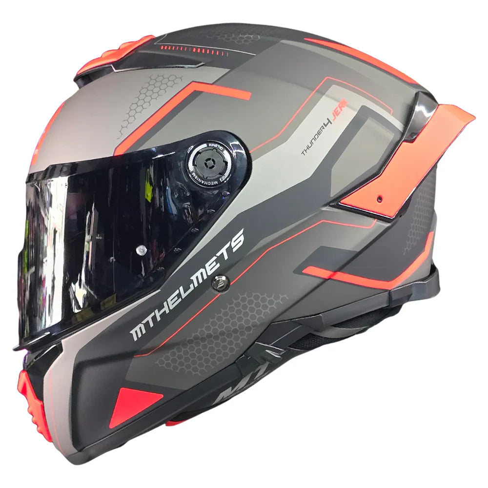 CASCO MT THUNDER 4 SV JERK B5 ROJO MATE