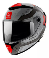 CASCO MT THUNDER 4 SV CHEEP B5 ROJO BRILLO