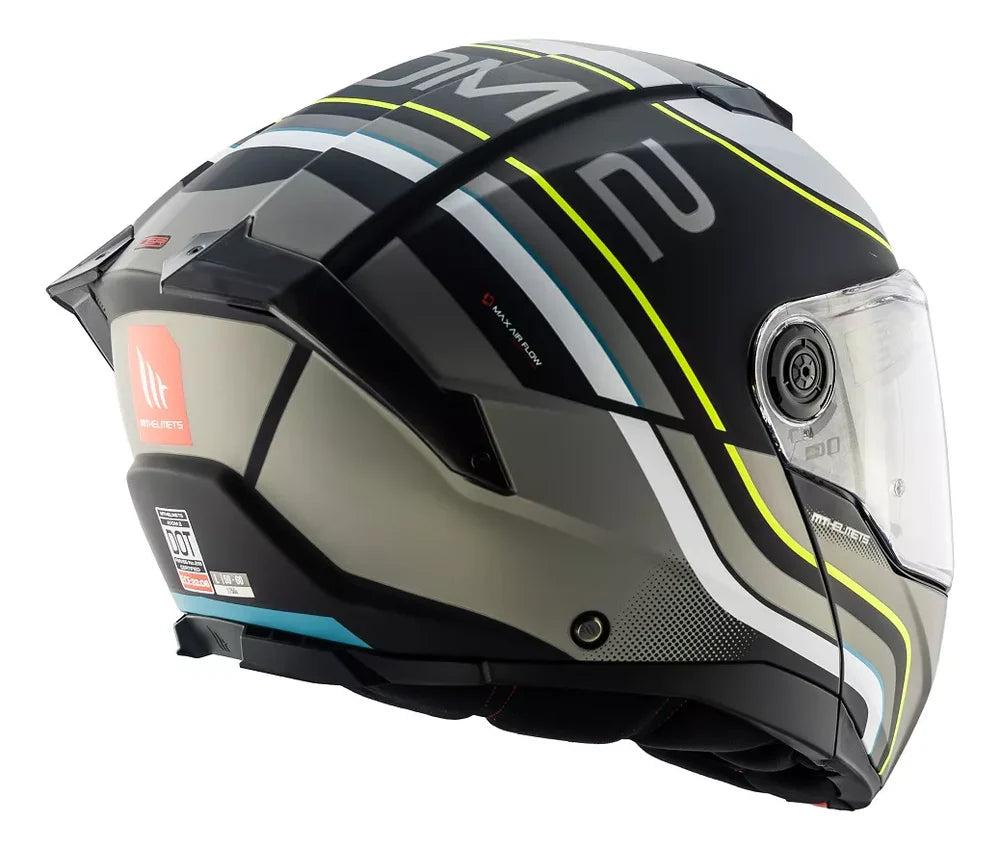 CASCO MT ATOM 2 SV XENOM B14 MATE GRIS/ BLANCO