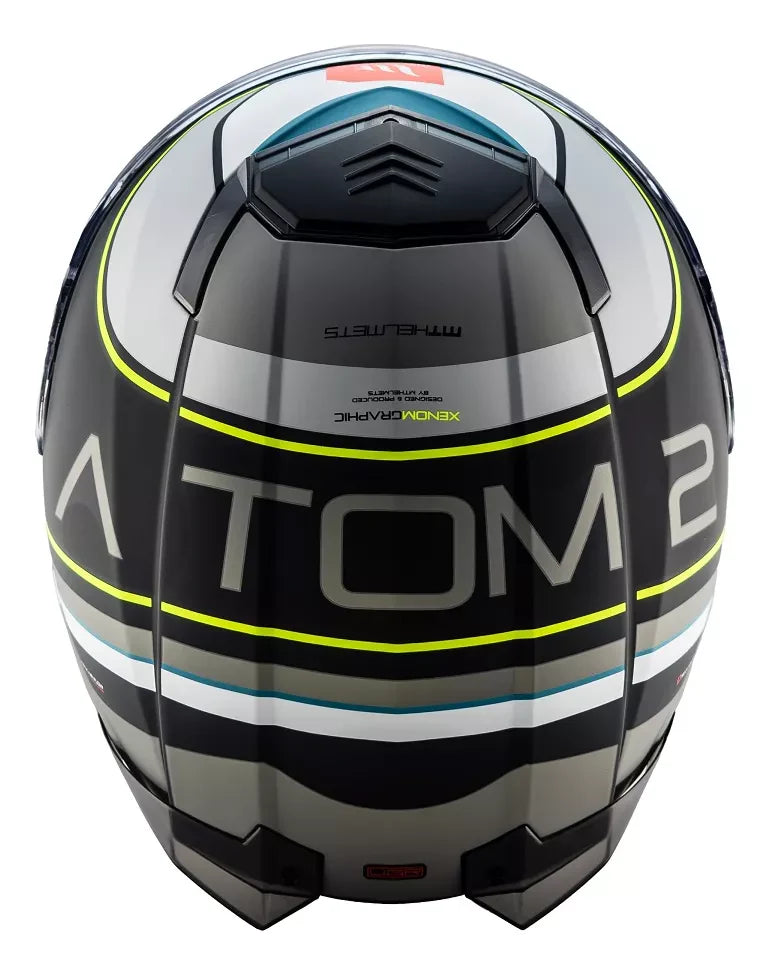 CASCO MT ATOM 2 SV XENOM B14 MATE GRIS/ BLANCO