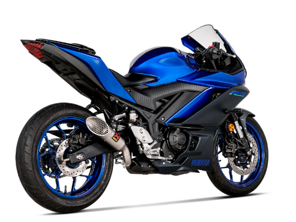 SLIP-ON ACERO / TITANIO YAM YZF-R3; MT03 AKRAPOVIC