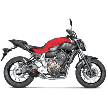 SISTEMA COMPLETO CARBONO-ACERO YAM MT-07 AKRAPOVIC