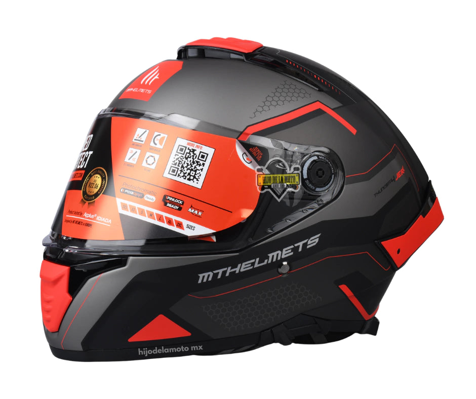 CASCO MT THUNDER 4 SV JERK B5 ROJO MATE