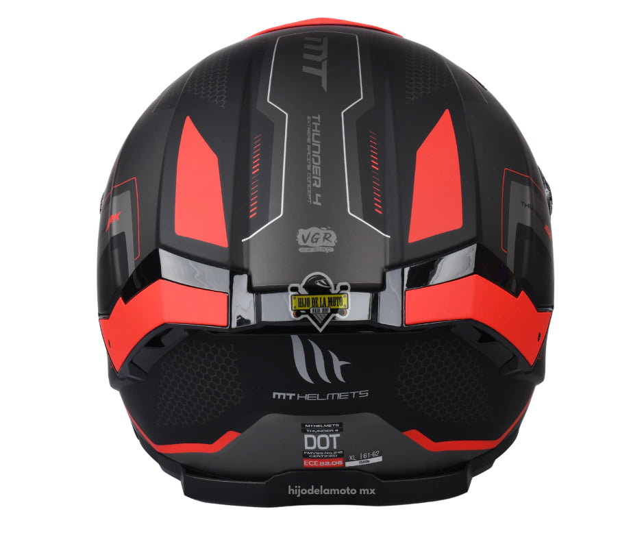 CASCO MT THUNDER 4 SV JERK B5 ROJO MATE