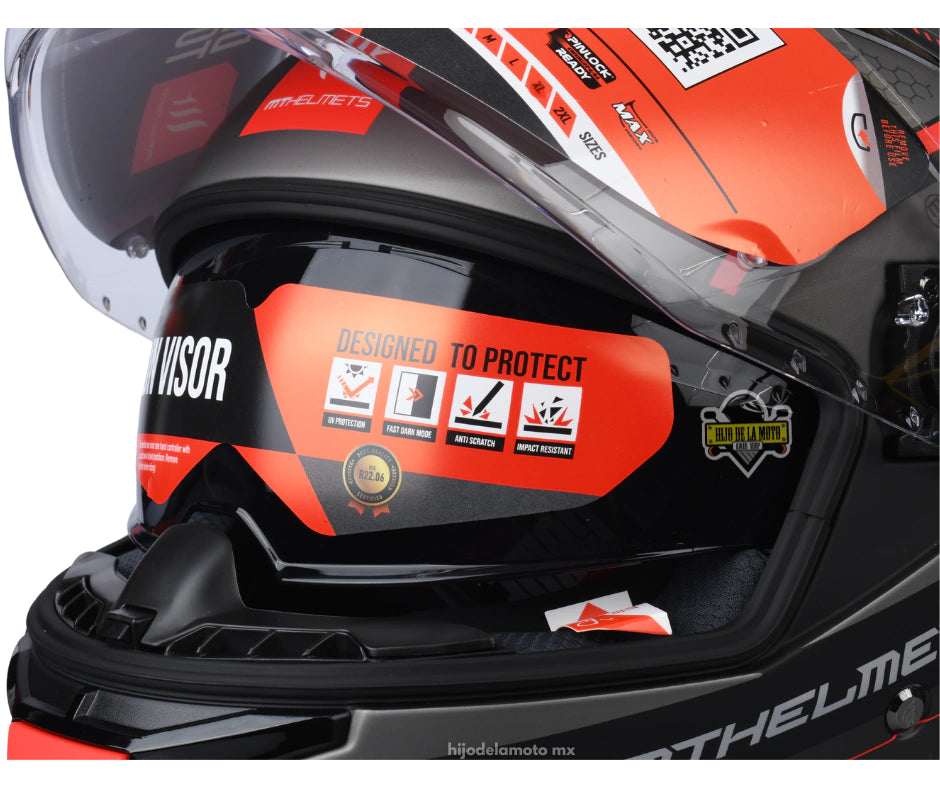 CASCO MT THUNDER 4 SV JERK B5 ROJO MATE
