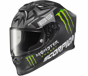 Casco Scorpion Exo R1 Aur Quartaro Monster Energy Silver