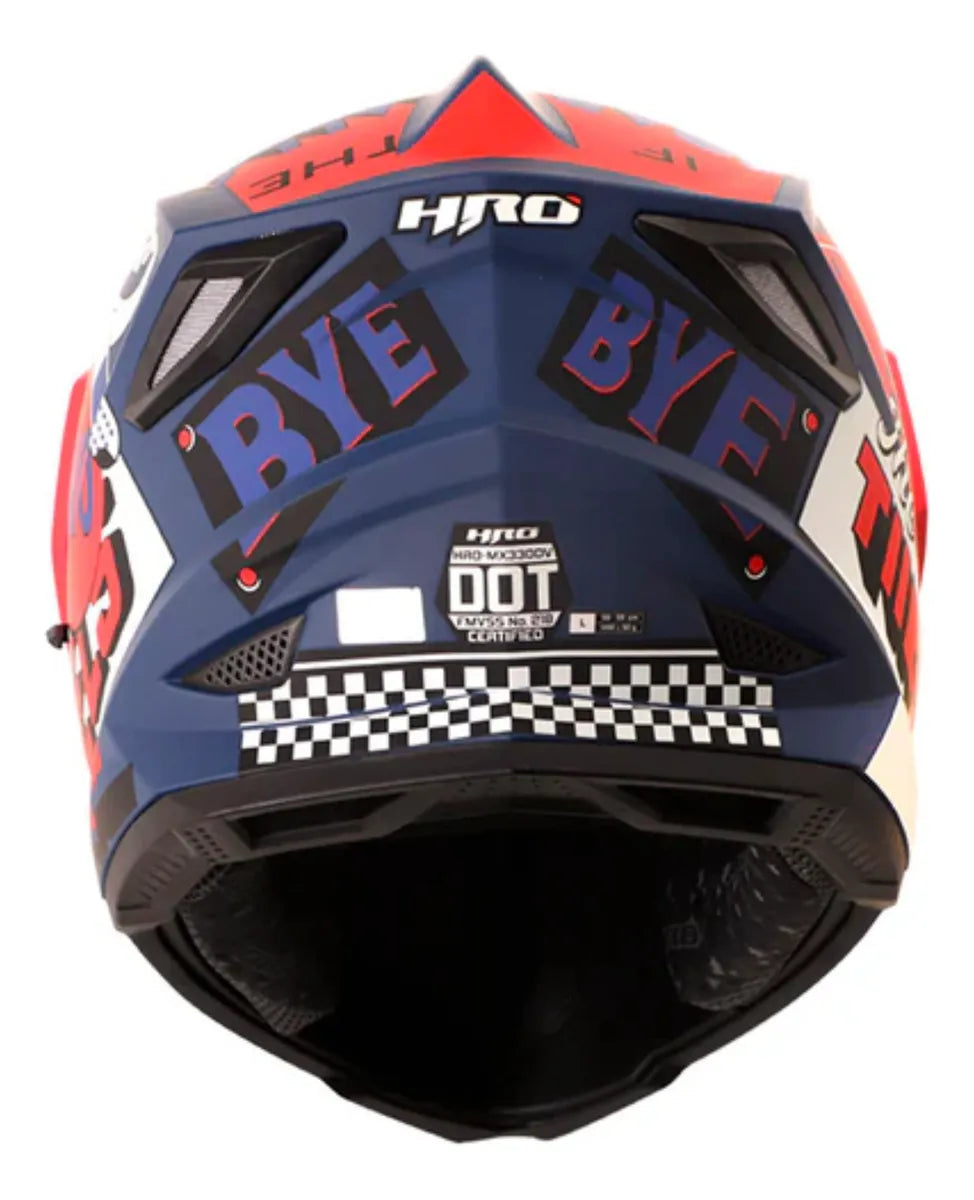 CASCO PARA MOTO HRO MX330DV BYE BYE